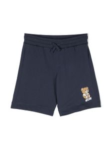 Moschino Kids short de sport Teddy Bear en coton - Bleu