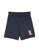 Moschino Kids short de sport Teddy Bear en coton - Bleu - thumbnail