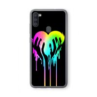 Hold My Heart: Samsung Galaxy A11 Transparant Hoesje