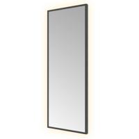 Hotbath &More Mirrors Square LED Badkamerspiegel - Rechthoek - 80 x 30 cm - Geborsteld Zwart Pvd