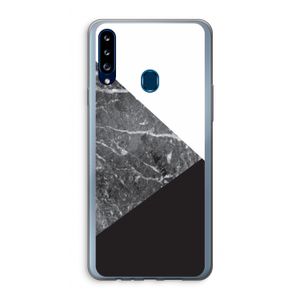 Combinatie marmer: Samsung Galaxy A20s Transparant Hoesje