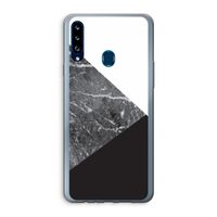 Combinatie marmer: Samsung Galaxy A20s Transparant Hoesje