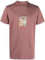 Maharishi t-shirt en coton à imprimé graphique - Violet