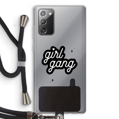Girl Gang: Samsung Galaxy Note 20 / Note 20 5G Transparant Hoesje met koord