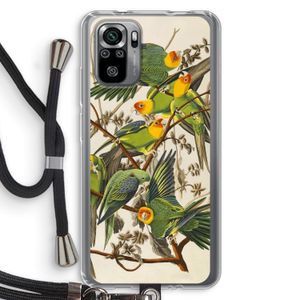 Carolinaparkiet: Xiaomi Redmi Note 10S Transparant Hoesje met koord