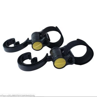 2 stuks/LOT baby wandelwagen accessoires Hook multifunctionele kinderwagen zwarte plastic haak (geel)