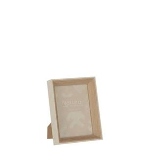 J-Line fotolijst Diepte - hout - creme - medium - 2 stuks