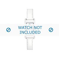 Lacoste horlogeband 2000367 / LC-05-3-19-0066 Leder Wit 12mm + wit stiksel