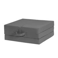 Leen Bakker - Opvouwbaar Matras Rumba - Antraciet - 70x190x9 Cm - Polyether - Grijs