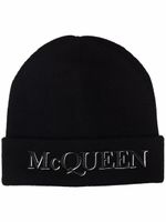 Alexander McQueen bonnet à logo brodé - Noir - thumbnail