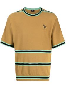 PS Paul Smith t-shirt à patch logo - Marron