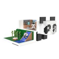 Minecraft Mob Head Minis Playset Panda Playhouse - thumbnail