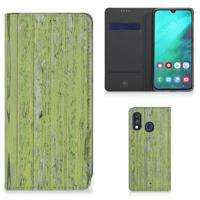 Samsung Galaxy A40 Book | Wallet Case | Green Wood