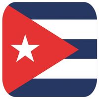 60x Bierviltjes Cubaanse vlag vierkant