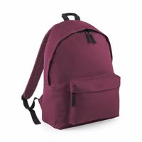 School/sport rugtas met voorvak - bordeaux rood - Rugzak vrije tijd - Schooltas - Gymtas - 18 Liter