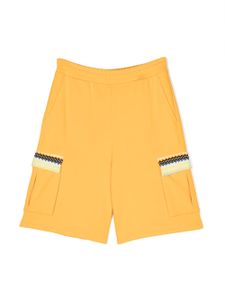 Missoni Kids short en coton à imprimé zig-zag - Jaune