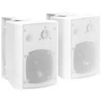 vidaXL Stereoluidsprekers wandgemonteerd 2 st 80 W wit