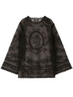 Dolce & Gabbana semi-sheer lace dress - Noir - thumbnail