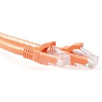 ACT Oranje 0,5 meter U/UTP CAT6 patchkabel snagless met RJ45 connectoren