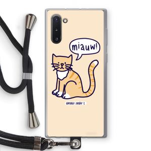 Miauw: Samsung Galaxy Note 10 Transparant Hoesje met koord