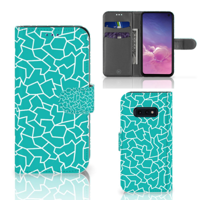 Samsung Galaxy S10e Hoesje Cracks Blue
