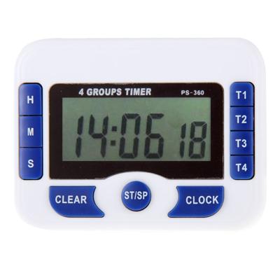 PS-360 4 groepen wekker Timer digitale keuken Countdown