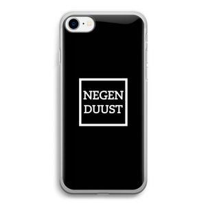 Negenduust black: iPhone SE 2020 Transparant Hoesje