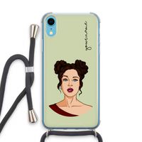 Pop-Art Creator: iPhone XR Transparant Hoesje met koord
