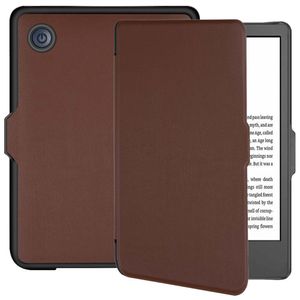 Lunso - Kobo Clara 2E hoes (6 inch) - sleep cover - Bruin