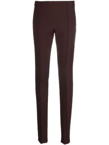 Semicouture pantalon slim à taille haute - Marron