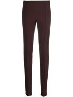 Semicouture pantalon slim à taille haute - Marron