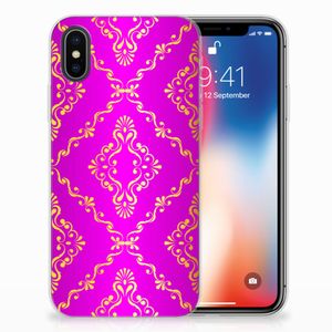 Siliconen Hoesje Apple iPhone X | Xs Barok Roze