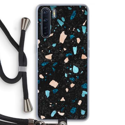 Terrazzo N°11: Oppo A91 Transparant Hoesje met koord