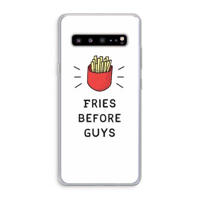Fries before guys: Samsung Galaxy S10 5G Transparant Hoesje