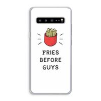 Fries before guys: Samsung Galaxy S10 5G Transparant Hoesje