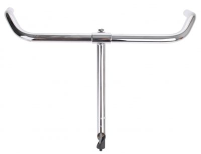 Humpert Stuur omafiets xl grepen 22,2 550 22,2 mm zilver