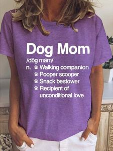 Funny Dog Mom Casual Crew Neck Top