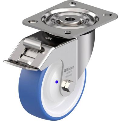 Blickle LX-POTHS 100XKA-FI RVS zwenkwiel Wieldiameter: 100 mm Draagvermogen (max.): 200 kg 1 stuk(s)