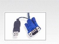 Aten 2L5202UP toetsenbord-video-muis (kvm) kabel Zwart 1,8 m - thumbnail