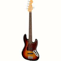 Fender American Professional II Jazz Bass V 3-Tone Sunburst RW 5-snarige elektrische basgitaar met koffer - thumbnail