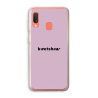 kwetsbaar: Samsung Galaxy A20e Transparant Hoesje
