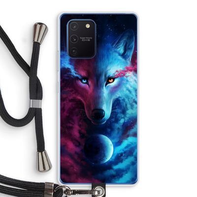 Where Light And Dark Meet: Samsung Galaxy Note 10 Lite Transparant Hoesje met koord