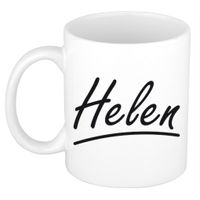 Naam cadeau mok / beker Helen met sierlijke letters 300 ml - thumbnail