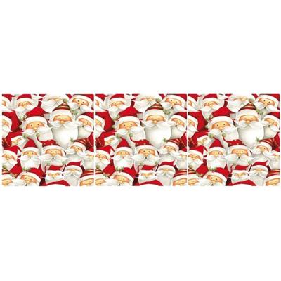 Ambiente Kerstservetten - 60x - kerstman - rood - 33 x 33 cm
