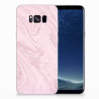 Samsung Galaxy S8 Plus TPU Siliconen Hoesje Marble Pink - Origineel Cadeau Vriendin