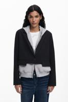 Gecombineerd gebreid colbert - BLACK - XL