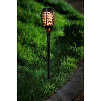 Voordeelset van 15x stuks tuinlamp solar fakkel / tuinverlichting met vlam effect 48,5 cm - thumbnail