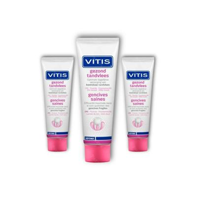 Vitis Tandpasta Gezond Tandvlees - 3 x 75 Ml Promopakket