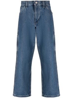 Levi's pantalon ample à détail de patch - Bleu
