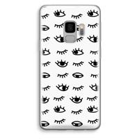 Eye pattern #2: Samsung Galaxy S9 Transparant Hoesje - thumbnail
